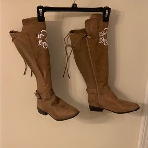 Monogram boots!